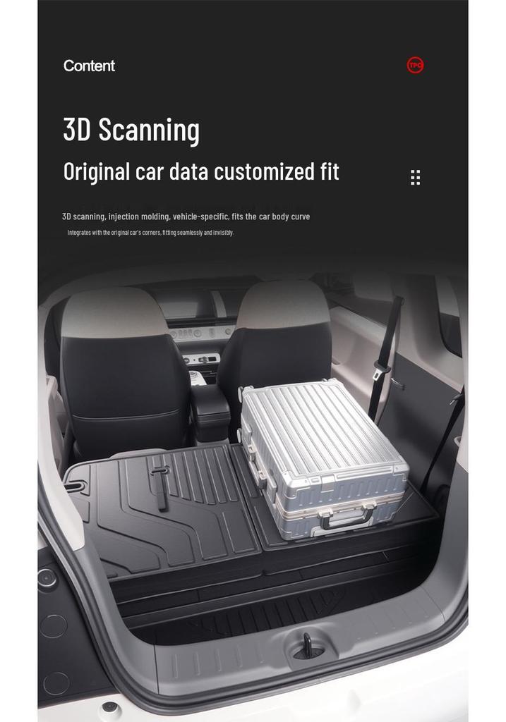 Changan Lumin Nuo Corn TPE Trunk Mat: Custom Car Interior Decoration Accessory