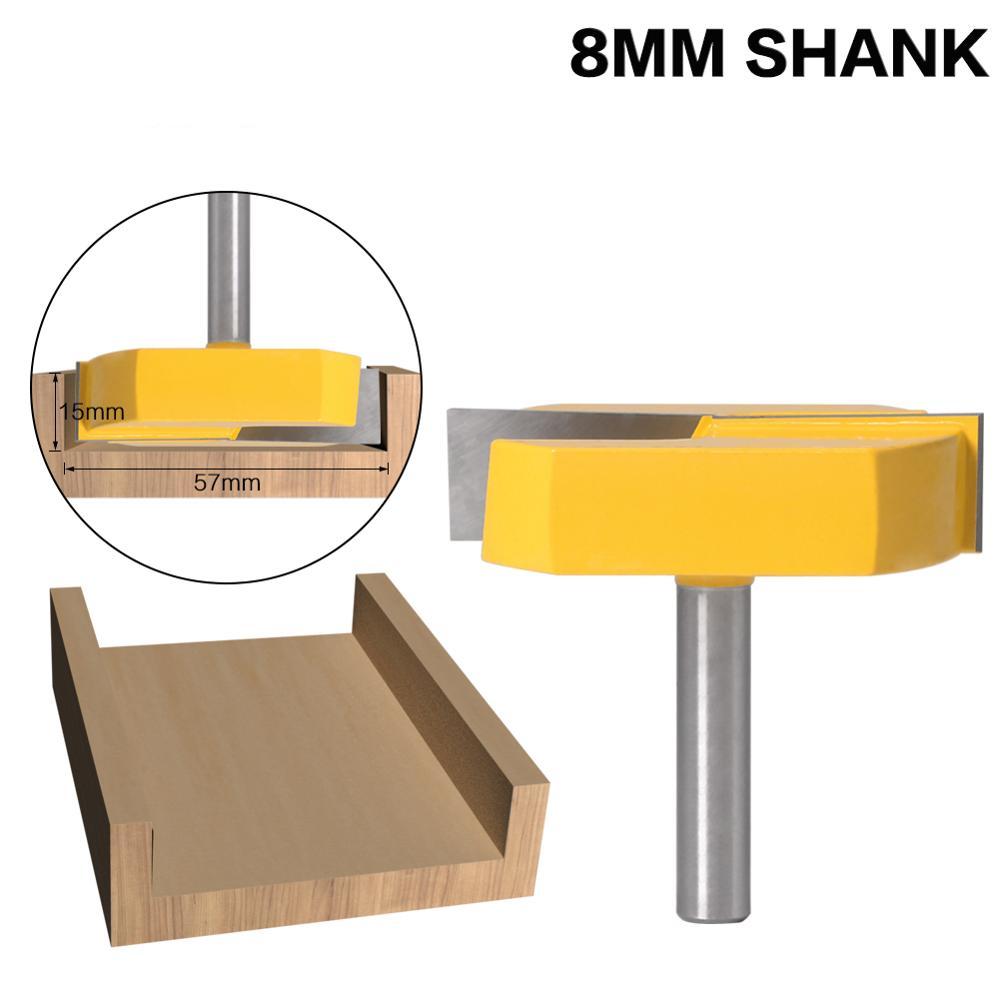 

Очистка нижней фрезы с хвостовиком 8 мм 1/2 мм, диаметром резания 2-1/4 для фрезы для строгания поверхности жёлтый