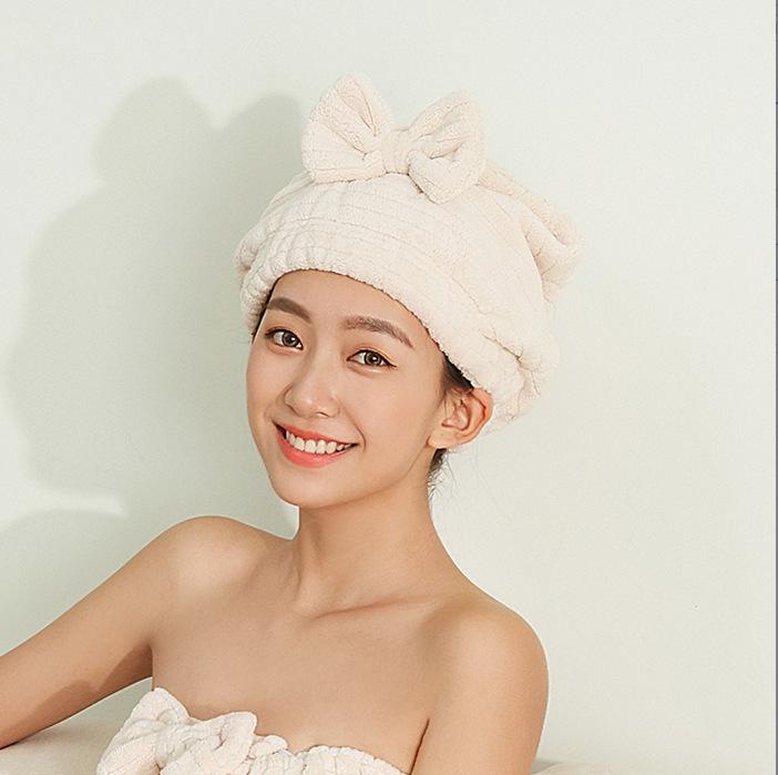 Extra Large, Extra Thick Quick-Dry Women's Hair Towel - Class A Pure Cotton, Absorbent, Head Wrap