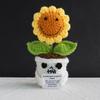 Halloween Positive Energy Knit Ghost Doll Ornament