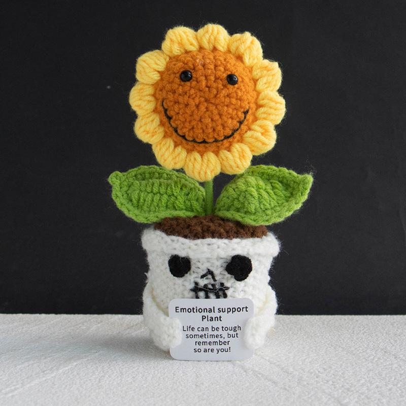Halloween Positive Energy Knit Ghost Doll Ornament