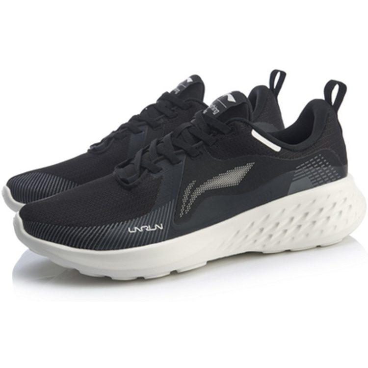 Li Ning Comfortable Slip Resistant, Abrasion Resistant, Lightweight Low Top Running Shoes Men's Black ARHQ025-2