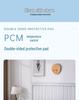 Silk Enjoy PCM Temperature-Controlled Double-Sided Mattress Topper, Machine Washable, 4 Seasons Use, Student Dorm Pad.