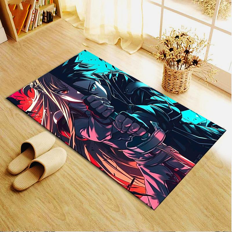 2026 NEW Sword Art Online Carpet Rug for Living Room Bedroom Home Sofa Decoration,Kids play Non-slip Floor Mat
