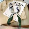 New Imitation Silk Korean Style Square Scarf Clavicle Decoration Small Scarf for Women Fashion Scarf for Women Kidding Bag