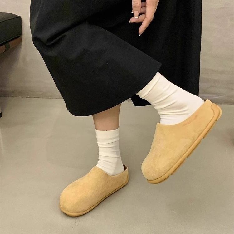 Thick-soled slippers women's summer outer wear high-end Baotou new ugly cute niche design slippers
