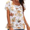 Sommer Tier Blume T-Shirt 3D Druck Eichhörnchen Hase T-Shirts Frau Streetwear T-Shirts Harajuku Oversized Y2k Tops Damenbekleidung