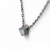 Agroundring Polygon Necklace (White Pearl)