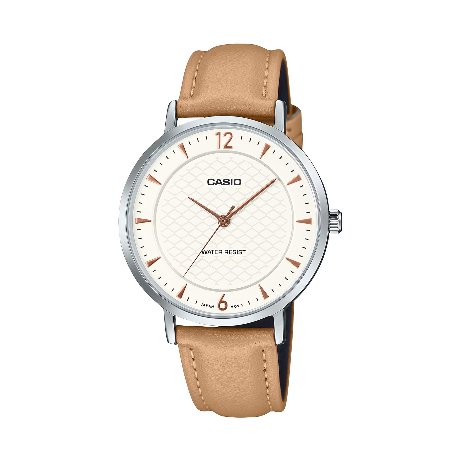 

CASIO Analog Quartz Watch Beige Leather Band Overseas Model [Casio] Women s LTP-VT04L-7A1