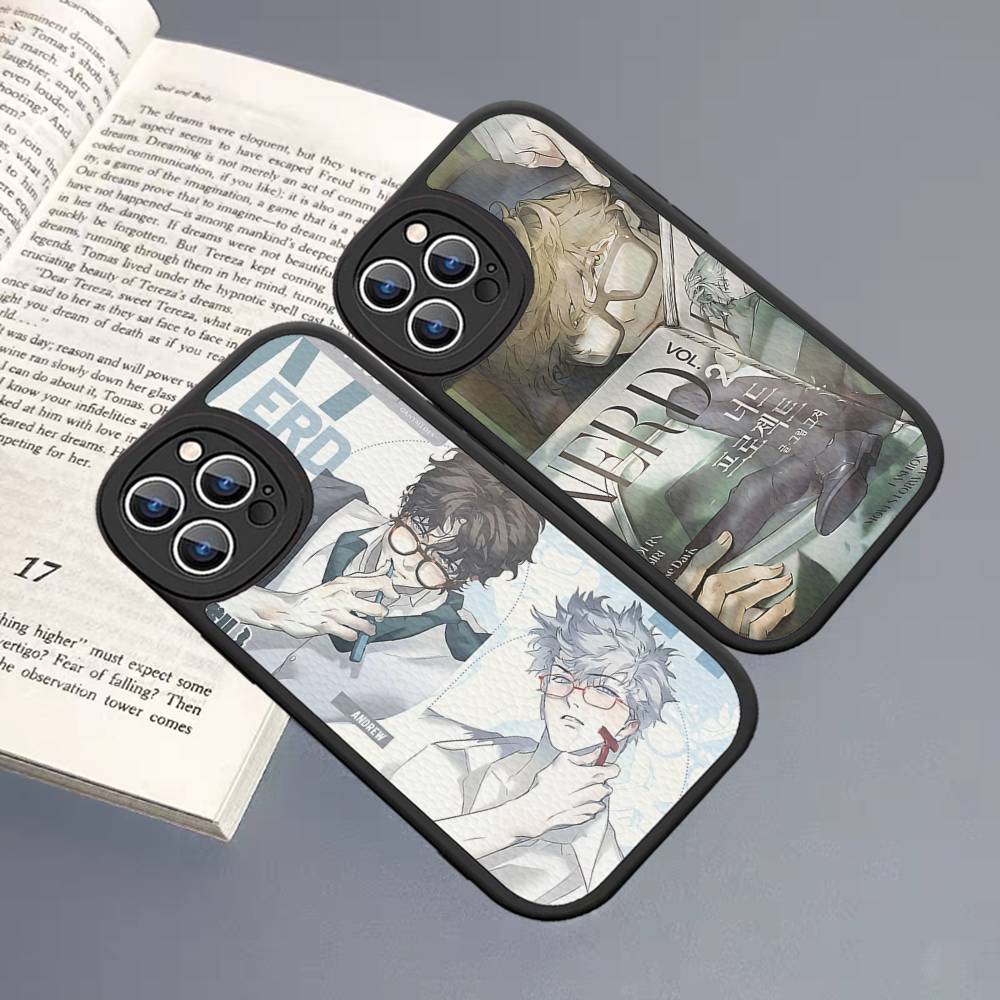 Nerd Project Bl Anime Leather Phone Case For IPhone 16 14 15 Pro Plus 13 12 11 Pro Max Silicone Cover