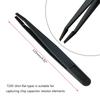 Precision Tweezers Set Premium Anti-Static Carbon Fiber ESD Tweezers Kit for Electronics Sodlering Jewelry Craft Lab