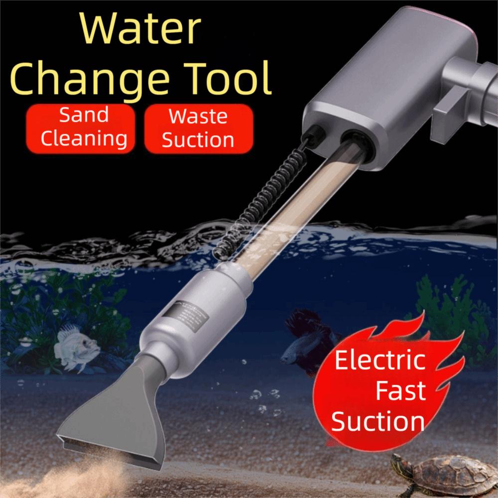 Electric Fish Tank Sand Cleaner Pump Extremely Long Battery Life Aquarium Water Changer  Fishbowl