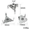 Universal Adjustable Oil Filter Wrench From 2-1/2 Inch to 4.5 Inch Oil Filter Wrench Tool Set With 3 Jaw Uninstall Removal Key