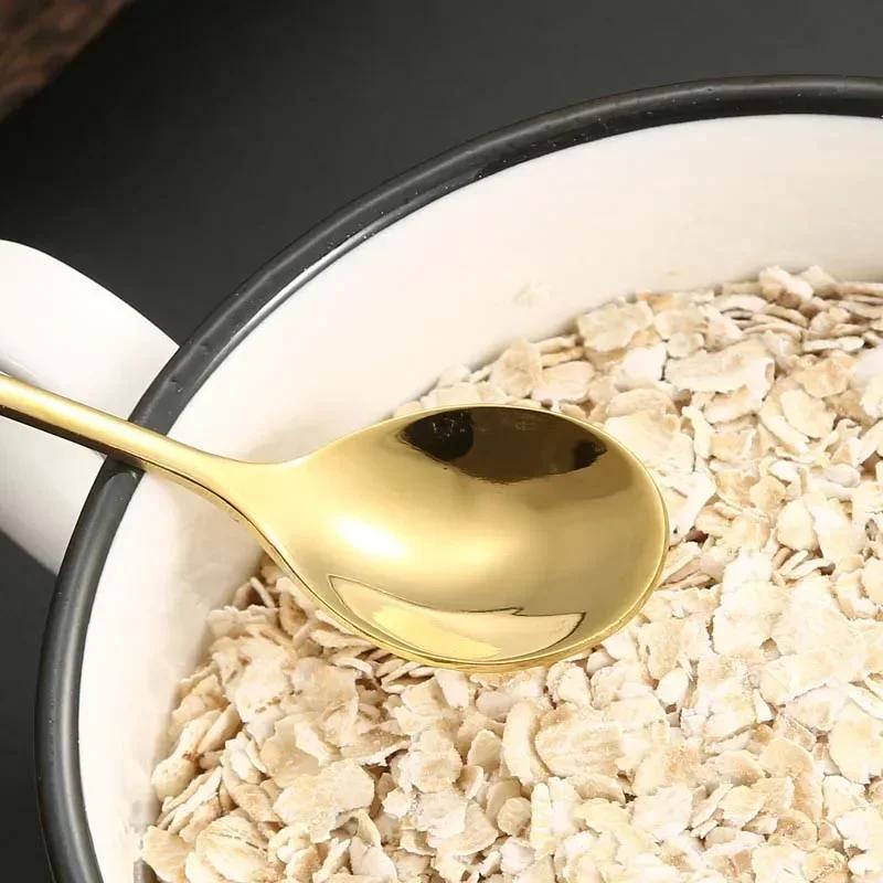 Musical Note Stainless Steel Teapoon Spoon Treble Clef Shape Mug Teaspoons Music Bar Ice Cream Creative Spoon Kitchen Tableware