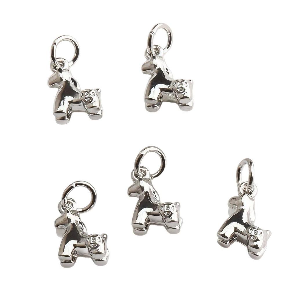 14K Gold Plated Year of the Horse Zodiac Pendant for DIY Jewelry