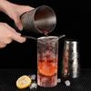650ml/800ml Boston Cocktail Shaker With Etched Pattern Bar Cocktail Shaker Tin Set Bar Tool