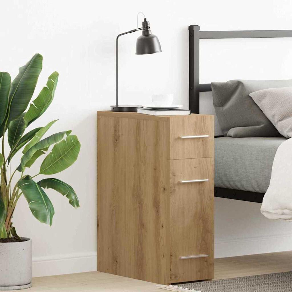 Badezimmerschubladenschrank, Schmaler Schubladen-Aufbewahrungsschrank, Schmales Badezimmereckregal, 20x45,5x60 Cm