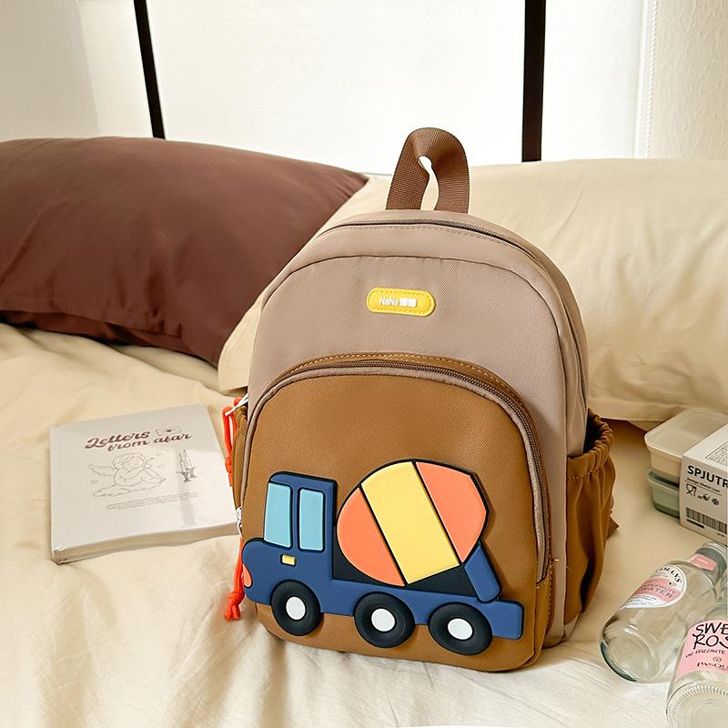 

Новый корейский стиль Мода Мультяшная машина Мальчики и девочки Легкий рюкзак Рюкзак для детского сада Школьная сумка .