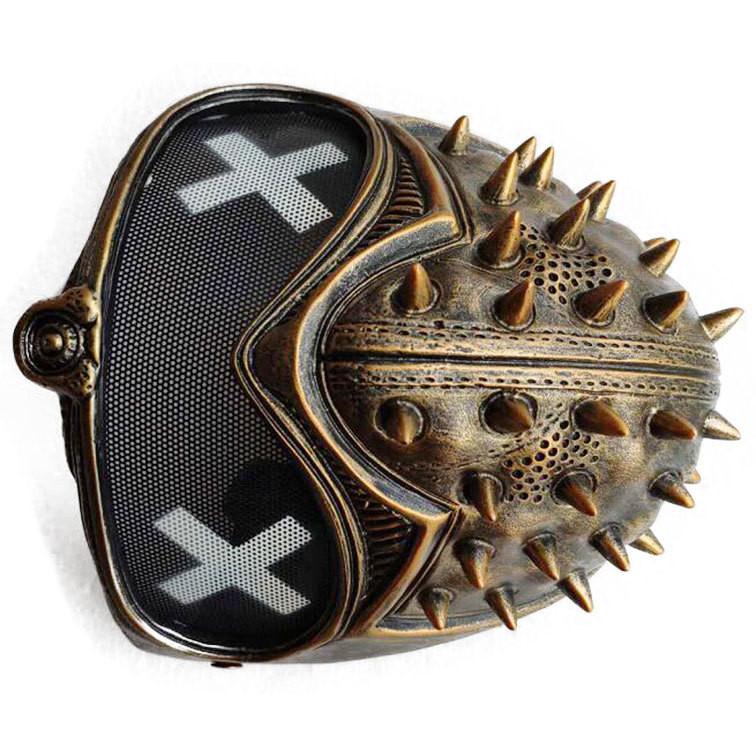 Watch Dogs Mask Punk Style Resin Mask With Spiked Design For Roleplaying Events