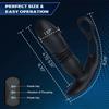 Silicone Anal Vibrator Thrusting Prostate Stimulator Massager Delay Ejaculation Lock Ring Anal Butt Plug Sex Toys Dildos for Men