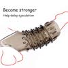Adult Porn Big Sleeve Dildo Penis Vibration Condom Enlargement Reusable Penis Condom Vibrator Penis Sex Toy Men Couple