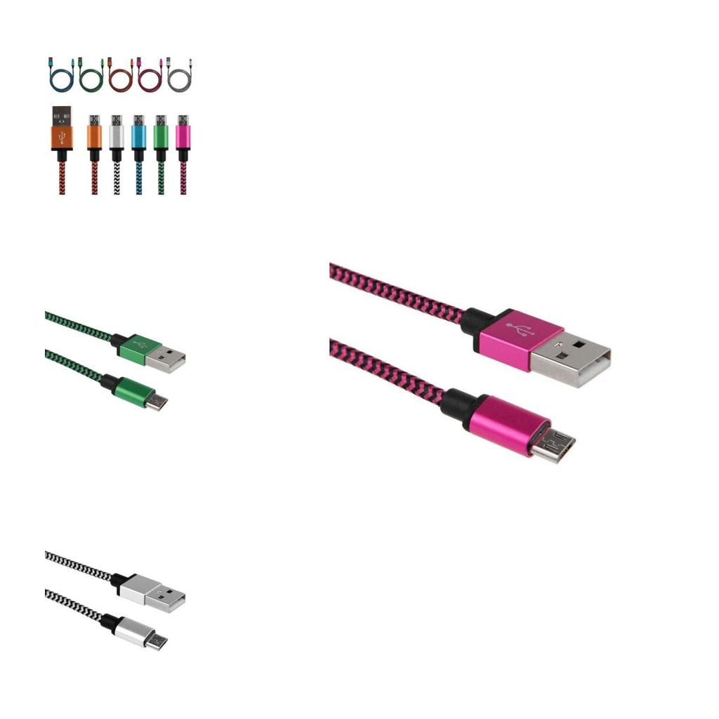Timeless Design 3/6/10ft Aluminum Braided Micro Usb Data Sync Charger Cable For Your Android Phone