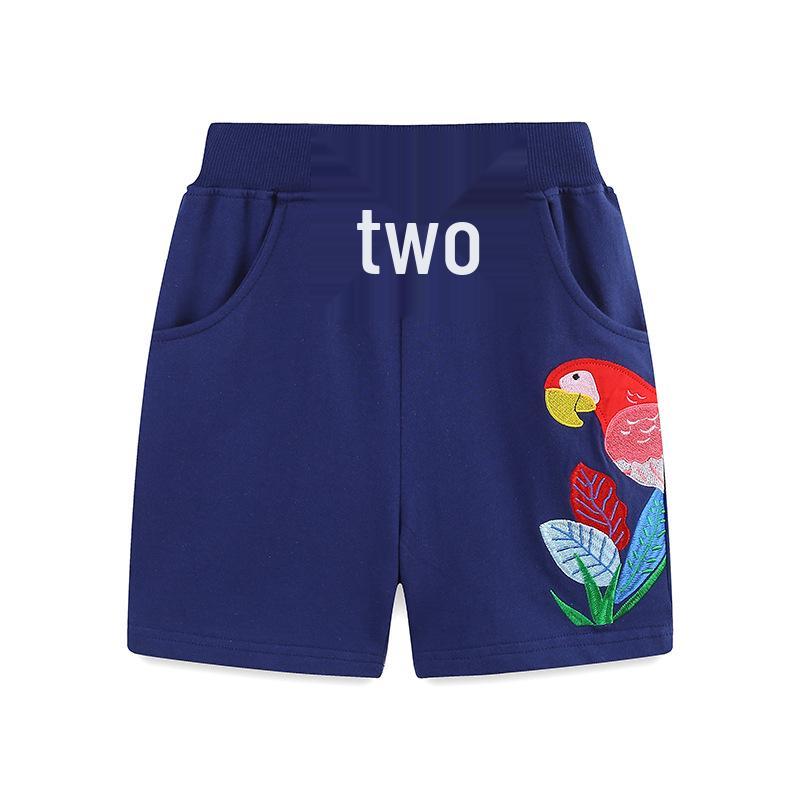 European Style Girls  Cartoon Embroidered Shorts - Summer Collection 6Y (120 cm)