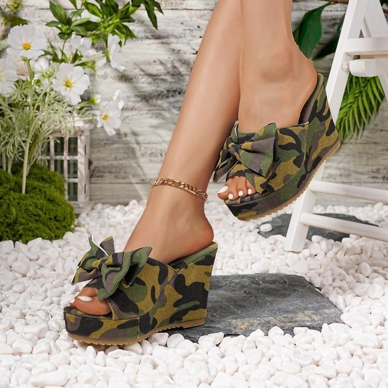 Módní dámské sandály Značkový designér Klínky Pantofle Léto Mohutná platforma Mules Sandály Žena Plus Size Vysoké podpatky Plážová obuv Ženy