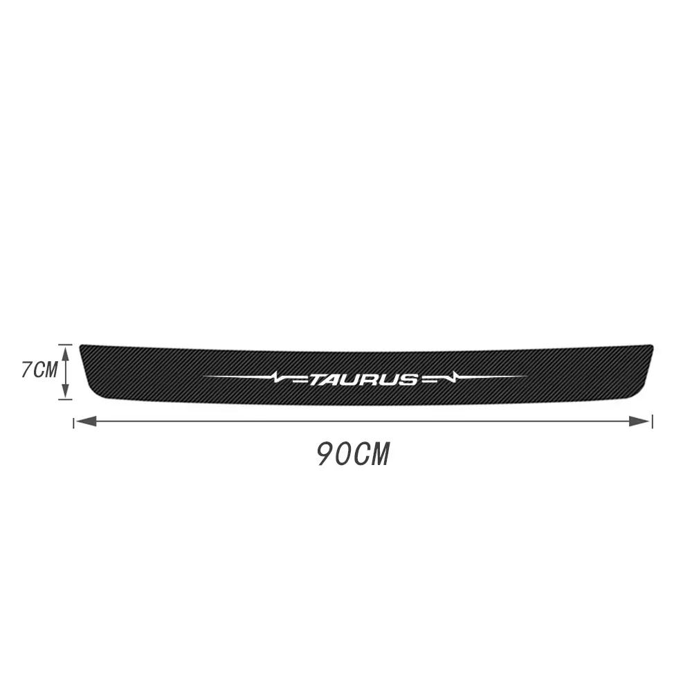 Car Door Sill Protector Stickers For Ford Taurus Logo Badge Waterproof Decals Guard Plate Bumper Anti-Scratch Auto Accessories