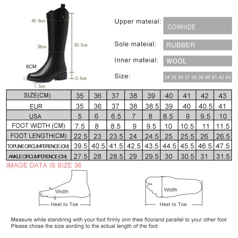 Fashion AIYUQI Women Boots Winter 2025 New Large Size Genuine Leather Women Long Boots Natural Wool Western Cowboy Boots Ladies