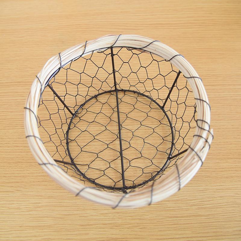 Wrought Iron Storage Basket for Bread, Pastries, Snacks, Fruits, Vegetables, and Eggs.