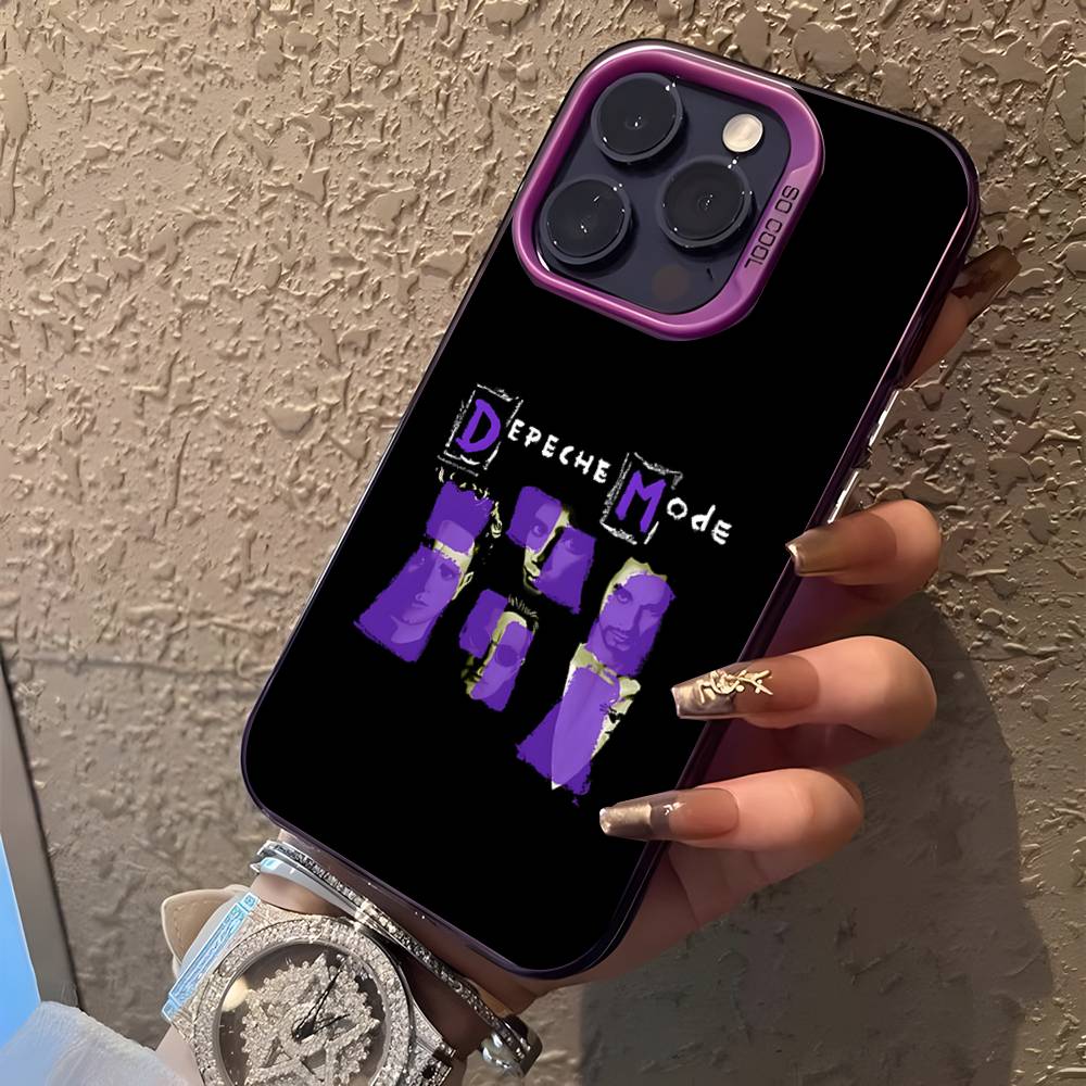 Band D-Depeche ModeS Purple Matte Shockproof CoverPhone Case For iPhone 17,16,15,14,13,12,11,Pro,XS,Max,Plus,Mini,SE4,E