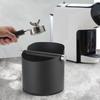 Stainless Steel Coffee Knock Box Non Slip Coffee Ground Knock Box with Knock Bar Espresso Dump Bin Baristas Coffee Ground Bucket