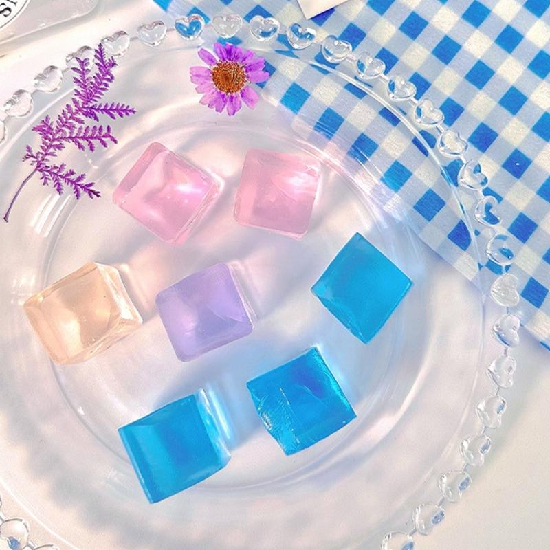 20 Stück Unzerbrechliches Entlüftungsspielzeug Wiederprallendes Süße Maltose Eiswürfel zum Quetschen Süßer Tofu Fotografie
