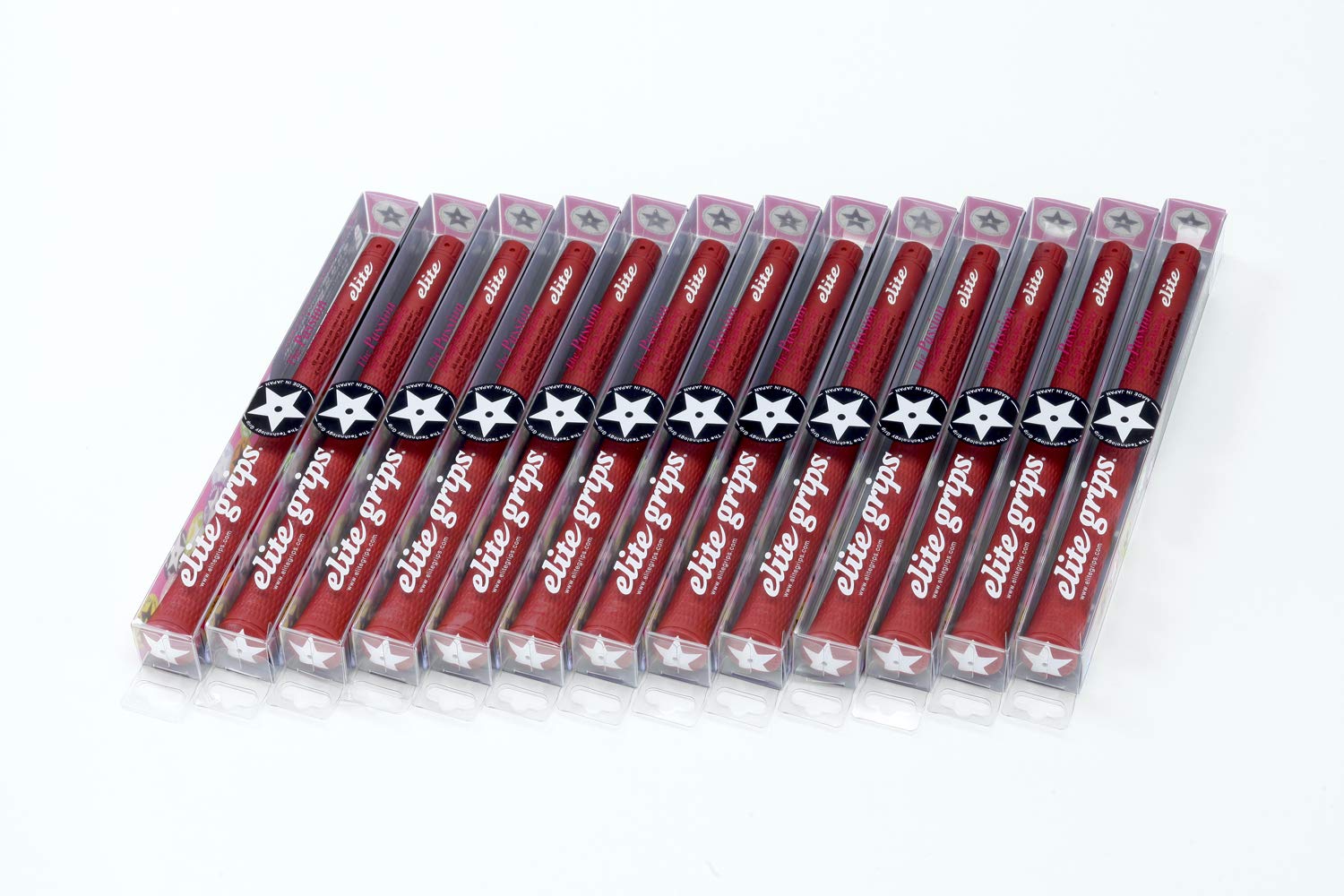 

elitegrips Golf Grips S48 STAR set Classic Red with back line 13-piece
