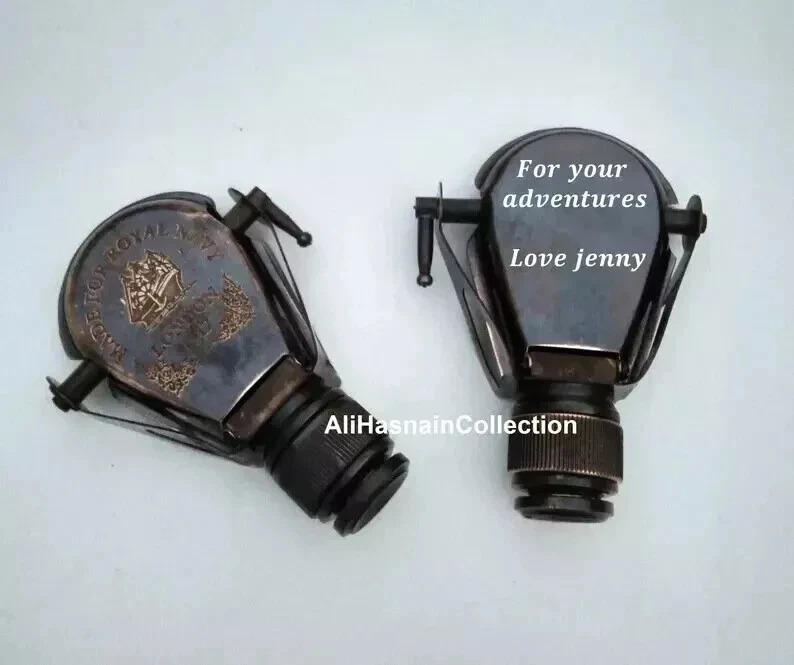 Monokular z litego mosiądzu 4" Teleskop podróżny Lornetka Antyczny