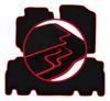 Velour Floor Mats with Red Edge For: Toyota Yaris Verso Minivan (1999-2005)