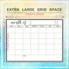 Magnetic Refrigerator Dry Erase Calendar Monthly Planner Whiteboard Refrigerator Sticker Record Message Board Memo Pad