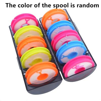 Rainbow Fishing Main Line Box Winding Board High Quality Fishing Box Fishing Tools 4-16 Spindle Silicone Main Spool Color Random