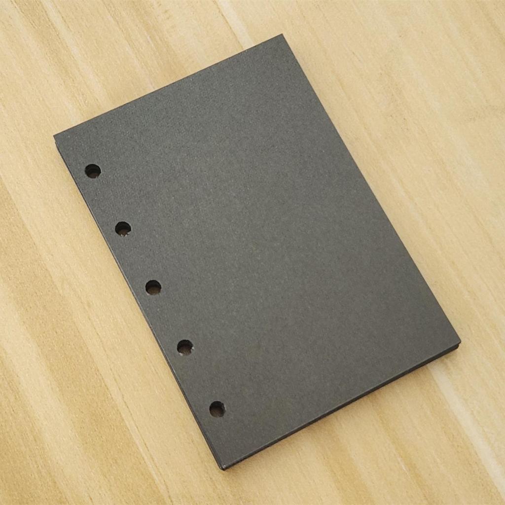 M5 Loose-Leaf Notebook Planner Refill: Blank, Colored, Pre-Punched Vintage Pages