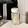 Lifting Rope Milk Water Bottles 450ml Drinking Water Bottle Transparent Plastic Cup  Coffee Cups