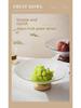 Happy Tao Luxury Glass & Wood Dessert Plate - Ideal for Fruit, Snacks, and Candy