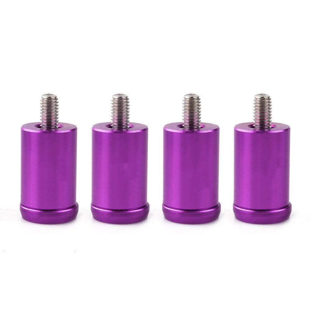 4pcs Purple Universal Engine Hood Vent Spacer Riser Kit for Turbo Motor Swap