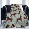 Cartoon Dackel Hund Decke Fleece Herbst/Winter Atmungsaktiv Warm Überwurfdecken für Bettwäsche Outdoor Teppich Stück