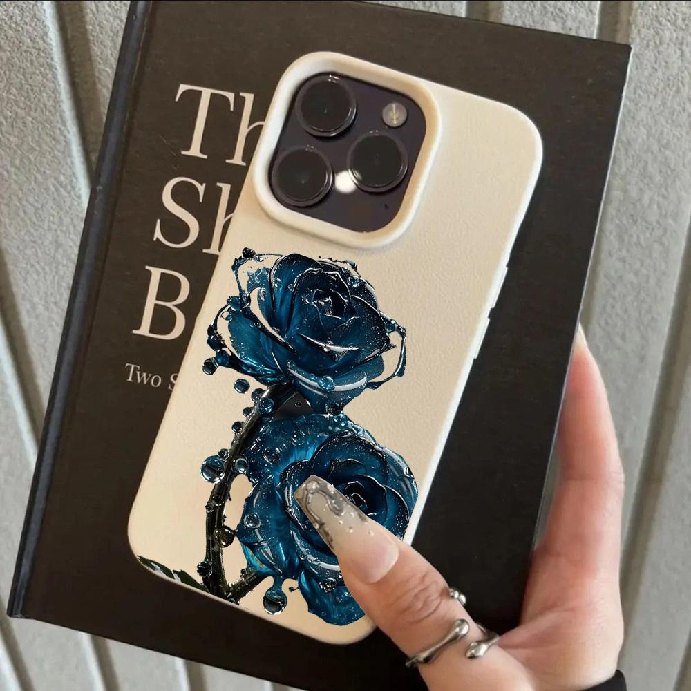 HOT Lotus Rose Luxury Lichee Leather Pattern Phone Case For Redmi Note 14 13 12 11 10 9 8 Pro Plus 4G 5G Shockproof Cover