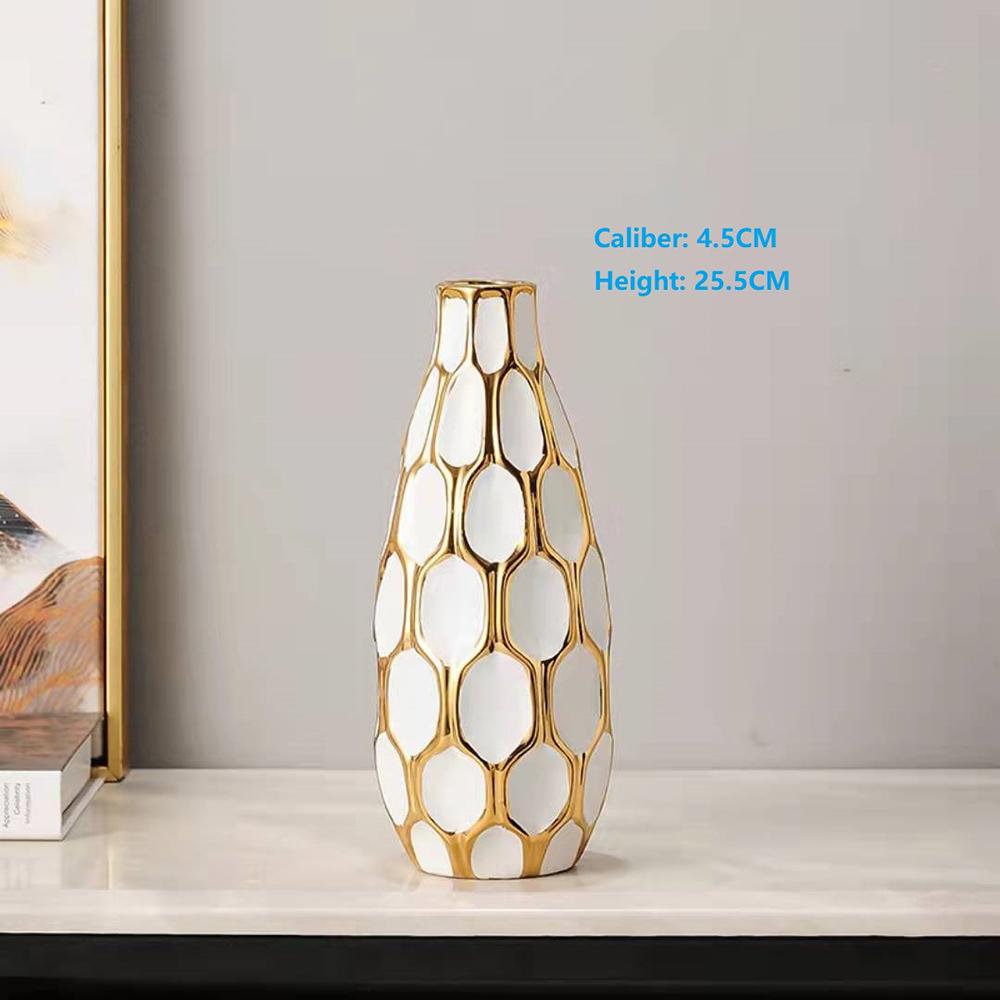 

Ваза Европейская классическая ваза Домашняя гостиница Цветочная композиция Модный орнамент Ваза C