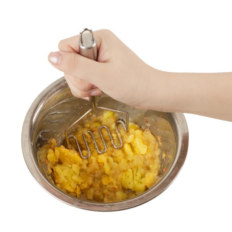 1Pcs Stainless Steel Wire Potato Mashers Multifunctional Kitchen Potato Masher Perfect for Making Mashed Potato Pumpkin Banana