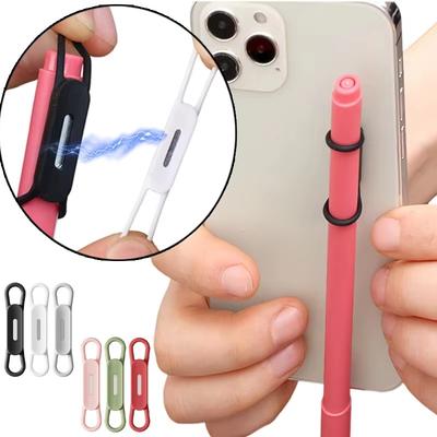 2-6pcs Magnetic Pen Pencil Holder Silicone Adjustable Pen Clip For Desk Refrigerator Whiteboards Office Desktop Marker Organizer