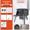 Portable Outdoor Firewood Stove with Large Iron Pot