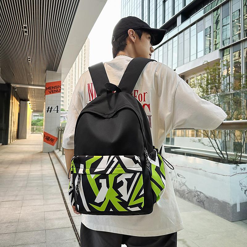 Outdoor Sports Backpack Geometric Backpack Student Schoolbag